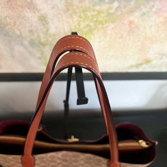 Coach Willow Brown Signature Tote Bag - Picture 5 of 13